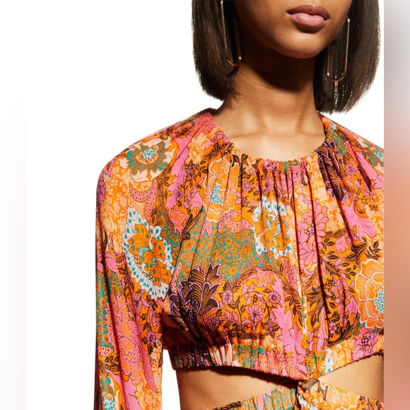 A.L.C. Izzy Silk Fit &Flare Cutout Dress, Size 4 New w/Tag Retail $695 SOLD OUT! - Picture 7 of 14